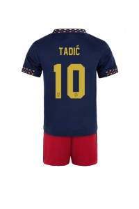Fotbalové Dres Ajax Dusan Tadic #10 Dětské Venkovní Oblečení 2022-23 Krátký Rukáv (+ trenýrky)